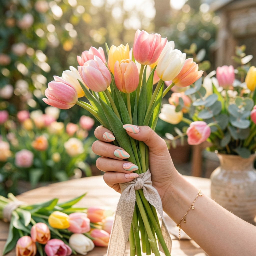 9 Pastel Long Almond Summer Nails Ideas for 2026